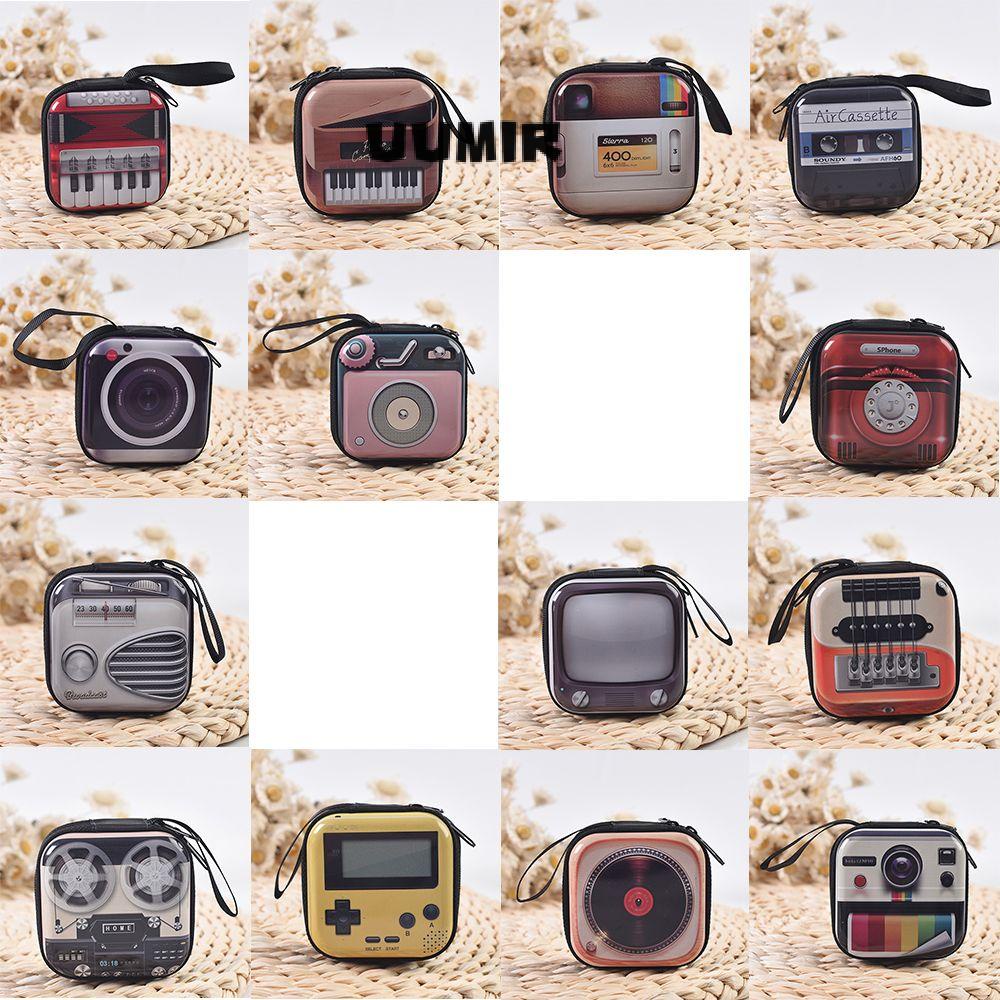 UUMIR Túi Đựng Tai Nghe / Dây Cáp Họa Tiết Hoạt Hình Dễ Thương