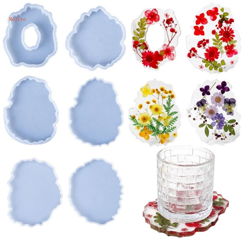 Khuôn Silicone Làm Đế Lót Cốc Bằng Resin