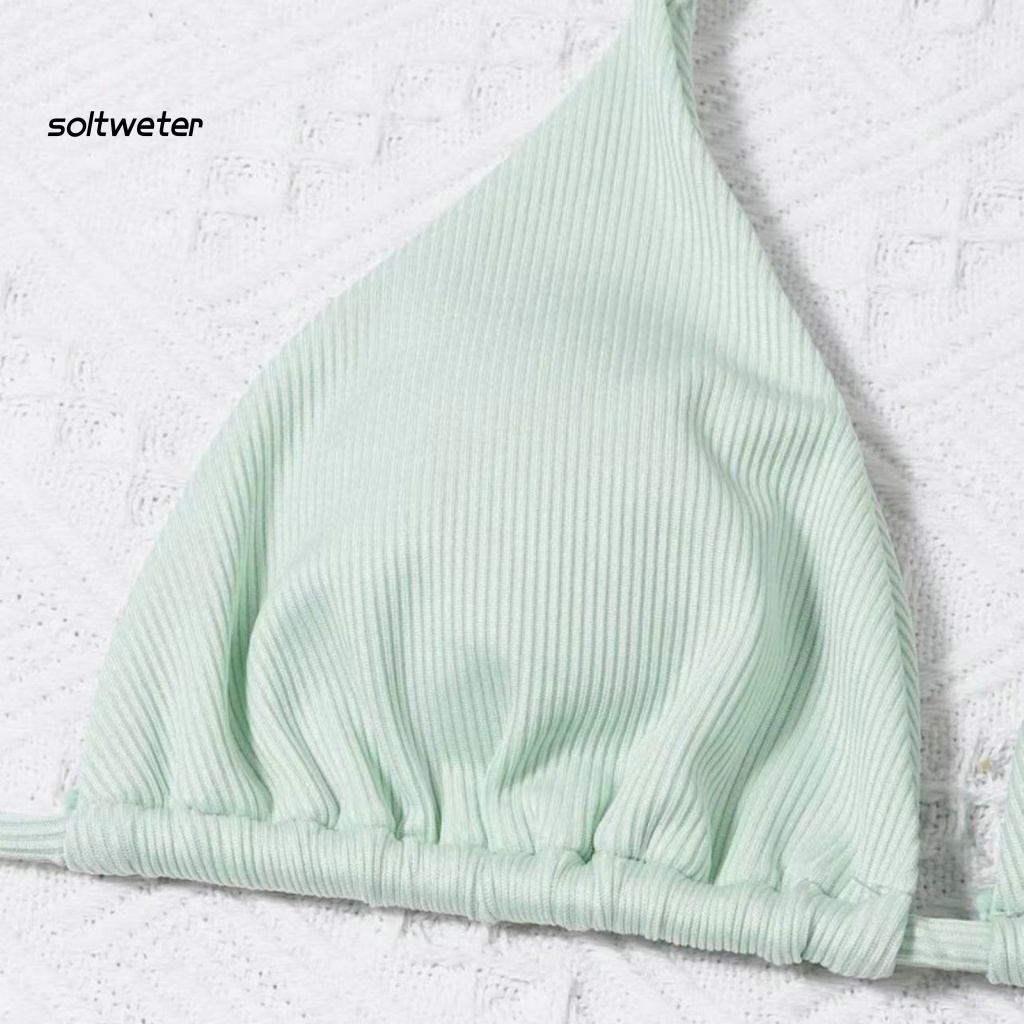 Bộ Bikini 2 Mảnh Hở Lưng Có Mút Đệm Quyến Rũ Cho Nữ