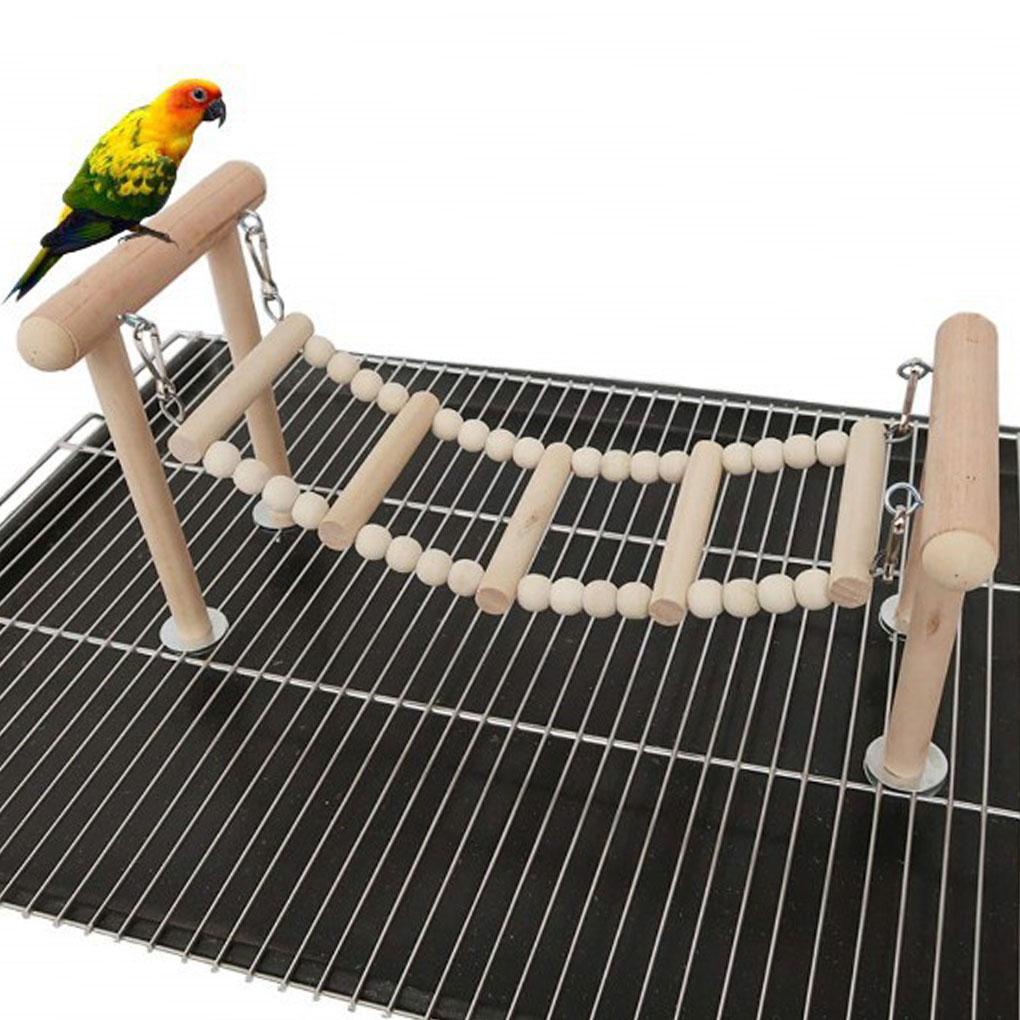Thang Leo Đứng Bằng Gỗ Không Độc Hại Cho Chim Cảnh