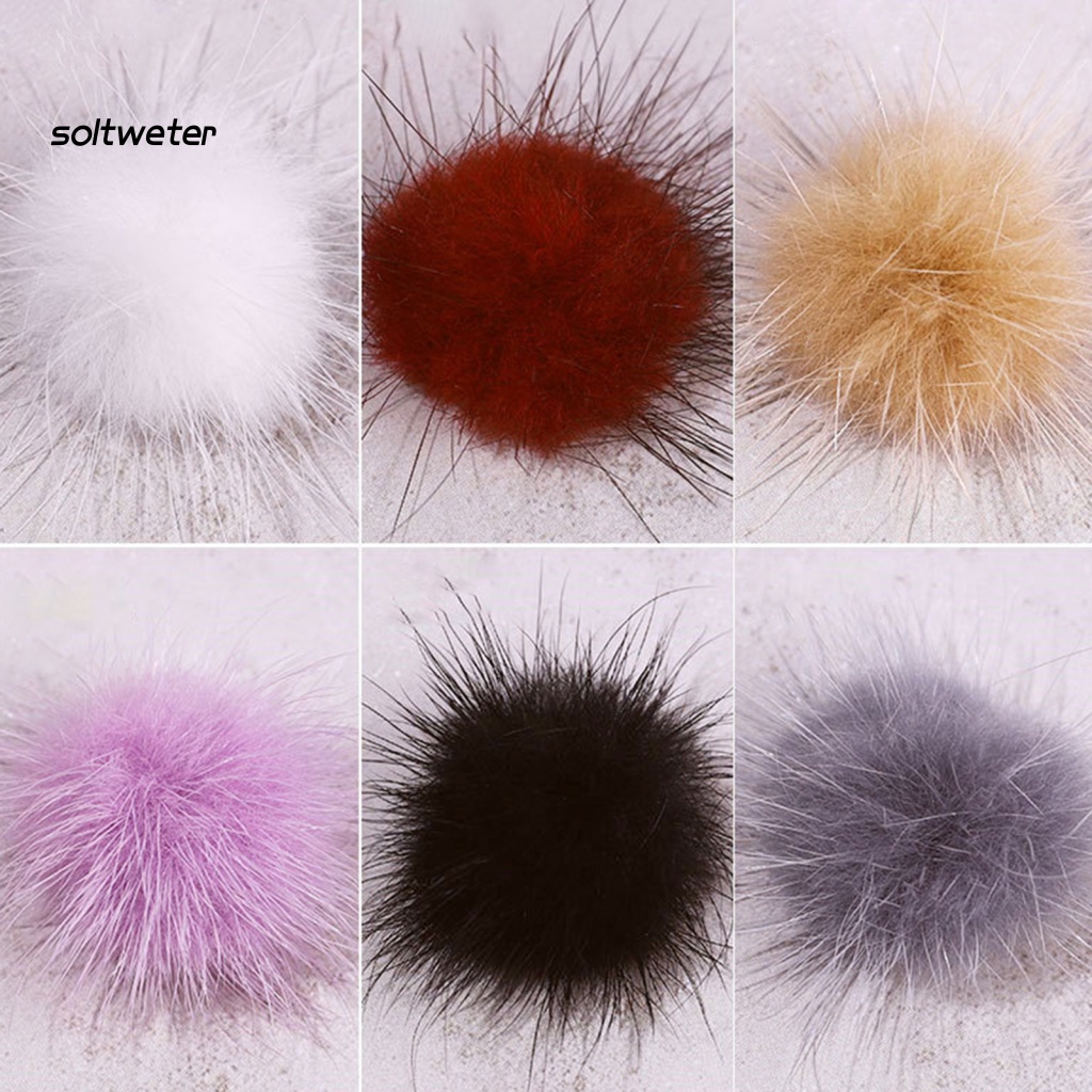 Phụ Kiện Quả Cầu Bông Trang Trí Móng Tay 3D DIY