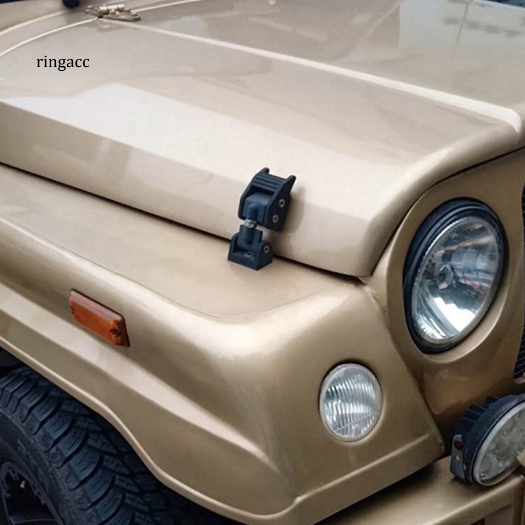 1 Cặp Chốt Khóa Nắp Ca Pô Bằng Hợp Kim Nhôm Cho Jeep Wrangler JK JL 07-21