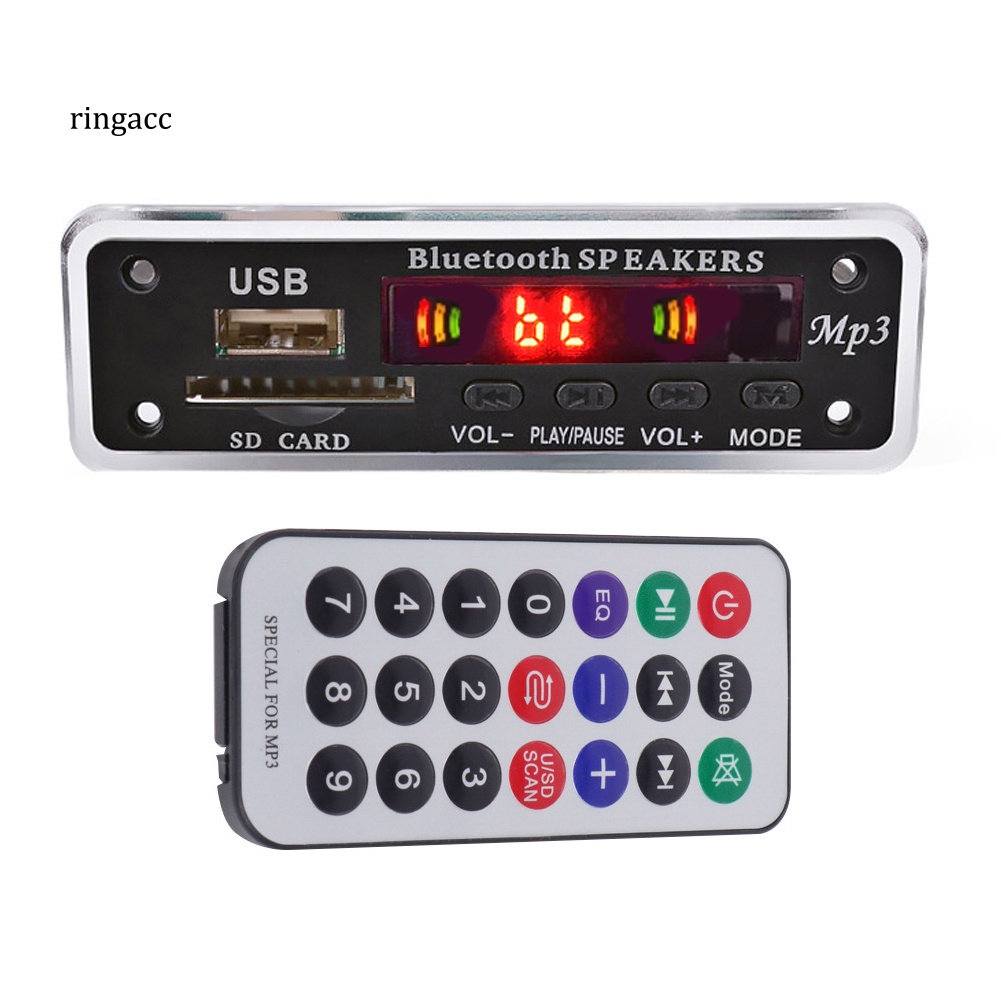 Mô Đun Giải Mã MP3 FM Radio Bluetooth Không Dây Kỹ Thuật Số RGA Cho Loa Xe Hơi