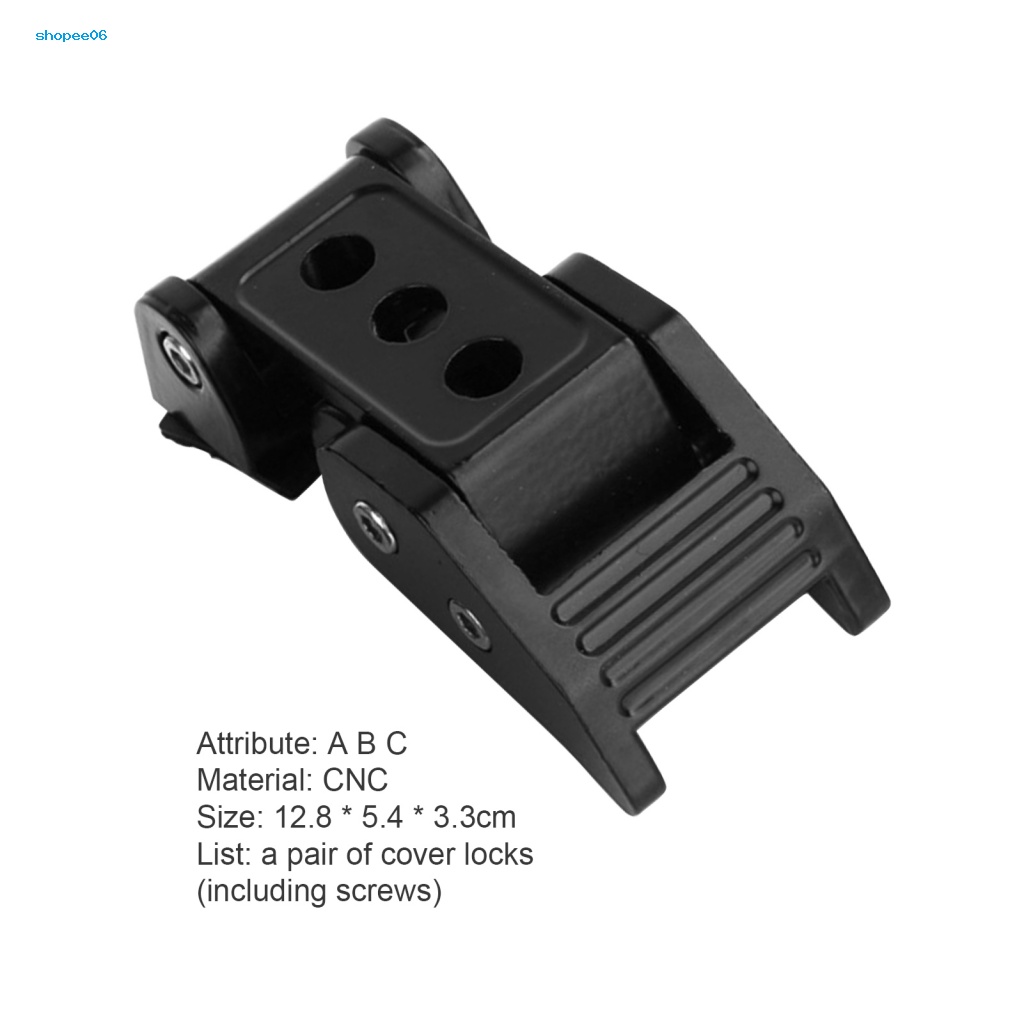 1 Cặp Chốt Khóa Nắp Ca Pô Bằng Hợp Kim Nhôm Cho Jeep Wrangler JK JL 07-21