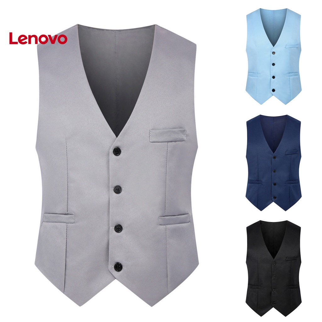 Áo Ghi Lê Cổ Chữ V Màu Sắc Đơn Giản Cho Nam