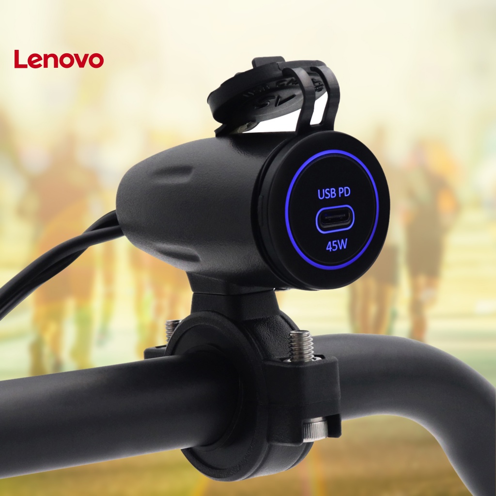 Bộ Sạc Điện Thoại Một Cổng USB 45W C5909-Z PD 5 Chế Độ Có Đèn LED Dành Cho Xe Máy