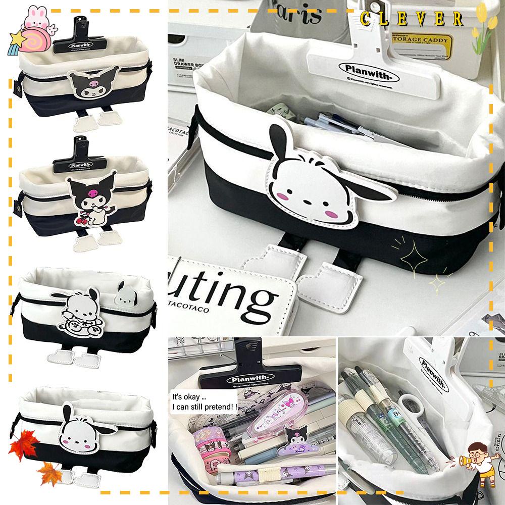 CLEVER Hộp Đựng Bút Bằng Vải Oxford Nắp Gập Đa Năng In Hình Chó Pacha Dùng Làm Quà Tặng Cho Học Sinh