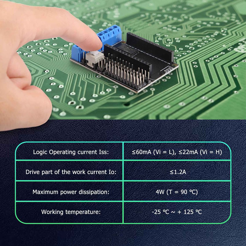 Bộ 2 Bảng Mạch Mở Rộng L293D WiFi Cho NodeMCU ESP-12E ESP8266