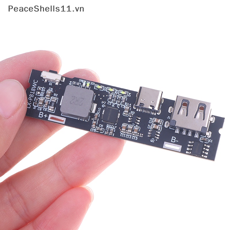 Bảng Mạch Sạc Nhanh 18650 QC3.0 Dual USB 18W Type-C DIY