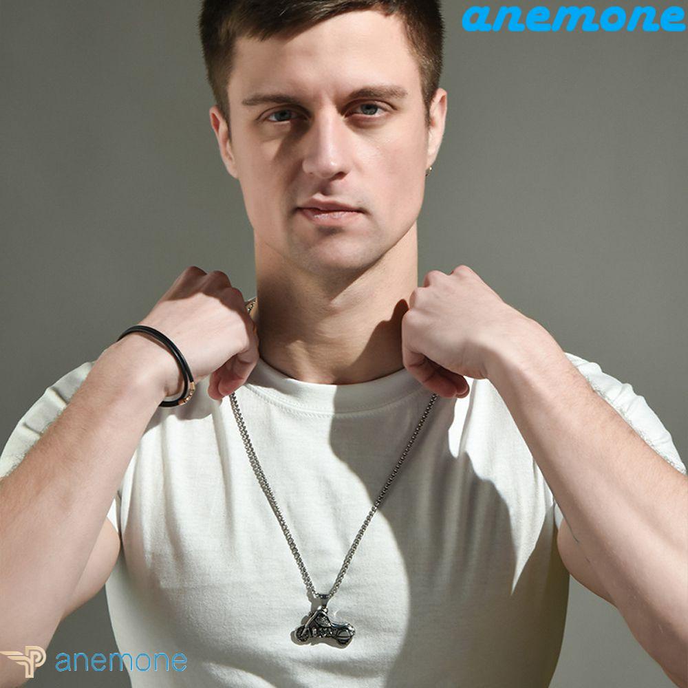 ANEMONE Vòng Cổ Choker Hình Rồng Phong Cách Punk Cổ Điển Cho Nam