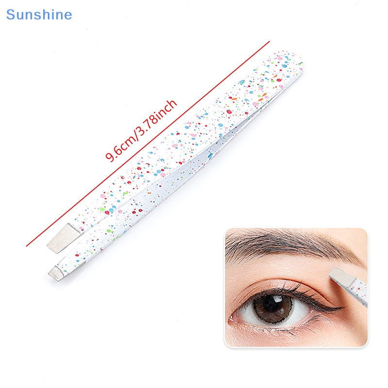 1 Nhíp Tỉa Chân Mày Bằng Thép Không Gỉ Nhiều Màu Sắc