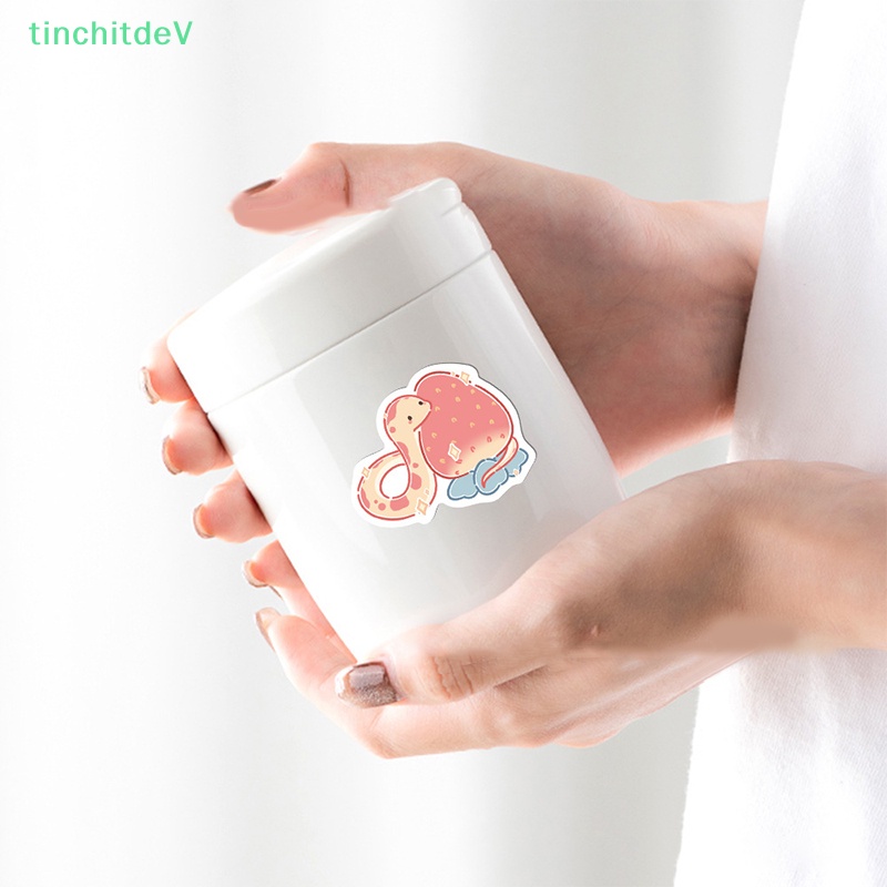 Bộ 50 Miếng Dán Trang Trí Xe Hơi Họa Tiết Hoạt Hình Động Vật / Rắn Độc Đáo DIY