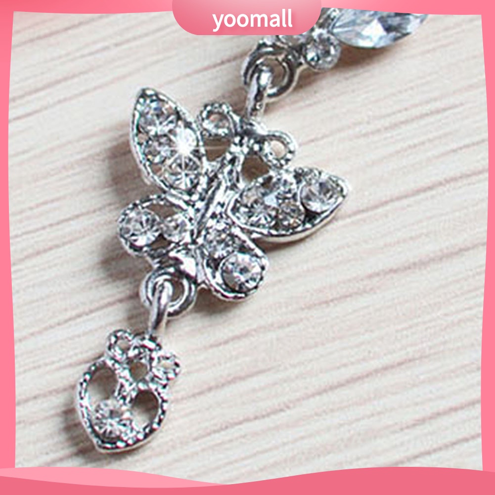 Khuyên Rốn Hình Bướm Đính Đá Thời Trang