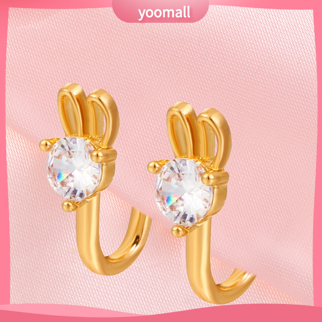 Khuyên Mũi Hình Chữ U Đính Đá Lấp Lánh Nhiều Kiểu Dáng Thời Trang