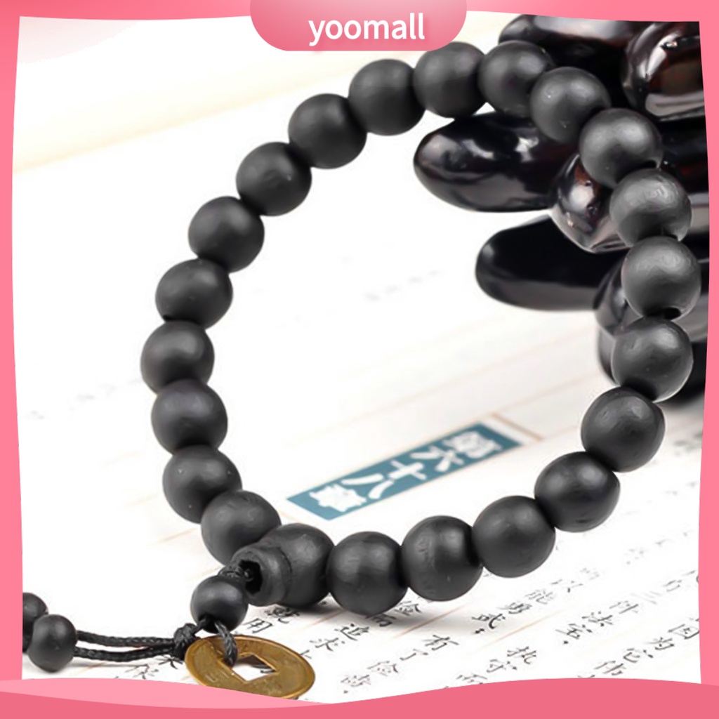 Vòng Tay Chuỗi Hạt Gỗ Phong Cách Vintage Cho Nam Và Nữ