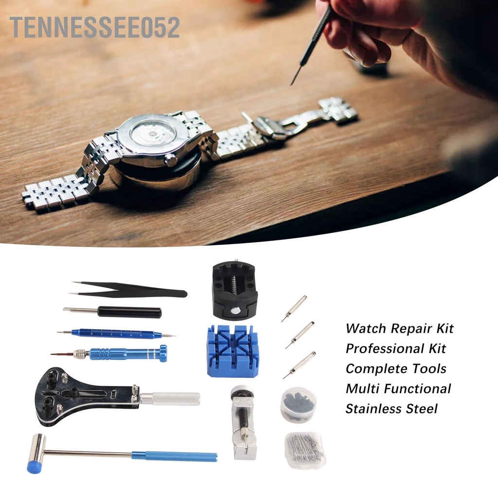 Tennessee052 Bộ dụng cụ sửa chữa đồng hồ 188 chiếc mở hộp chuyên nghiệp đa chức năng công điều chỉnh dây đeo