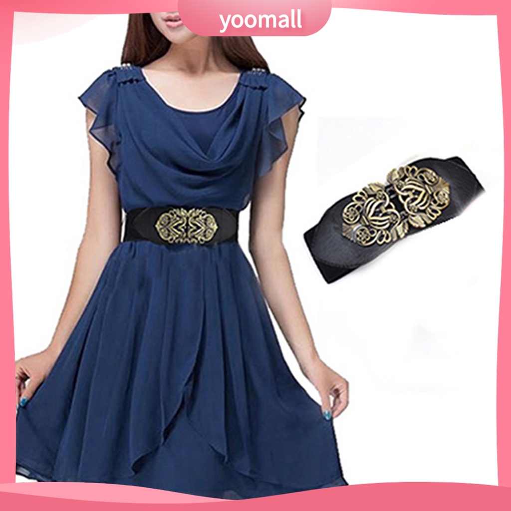 Thắt Lưng Giả Da Với Khoá Kim Loại Thời Trang Cho Nữ