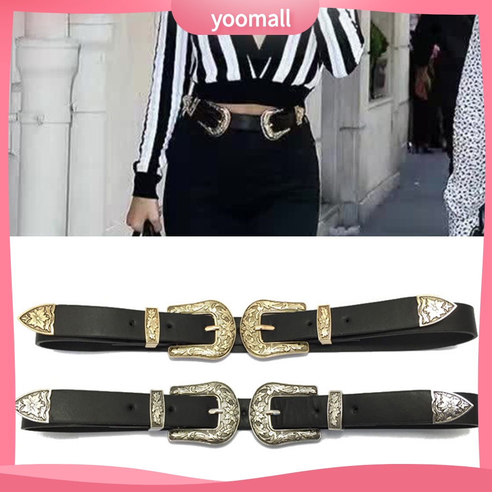 Thắt Lưng Giả Da Phối Đầm Jean Phong Cách Vintage Thời Trang Cho Nữ