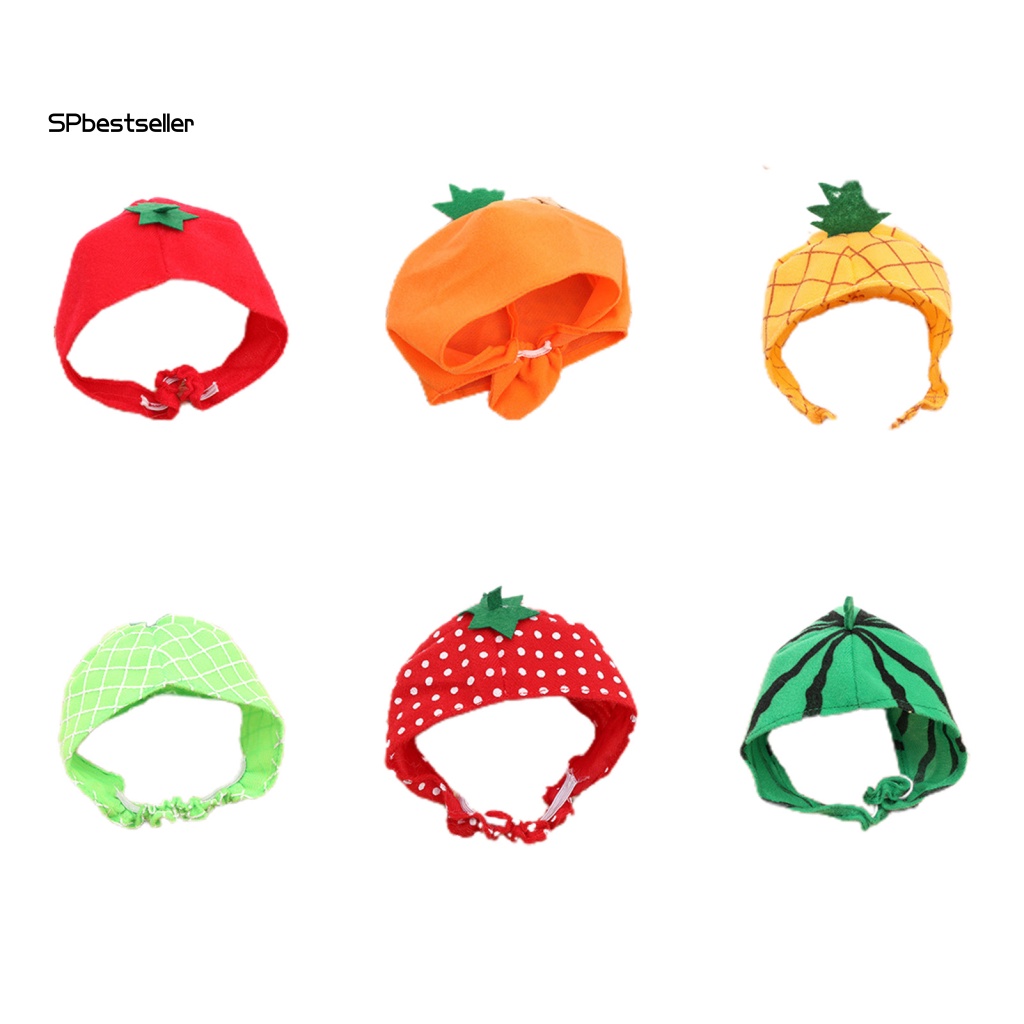 Mũ Chống Nắng Lâu Trôi In Họa Tiết Trái Cây Vui Nhộn Cho Thú Cưng