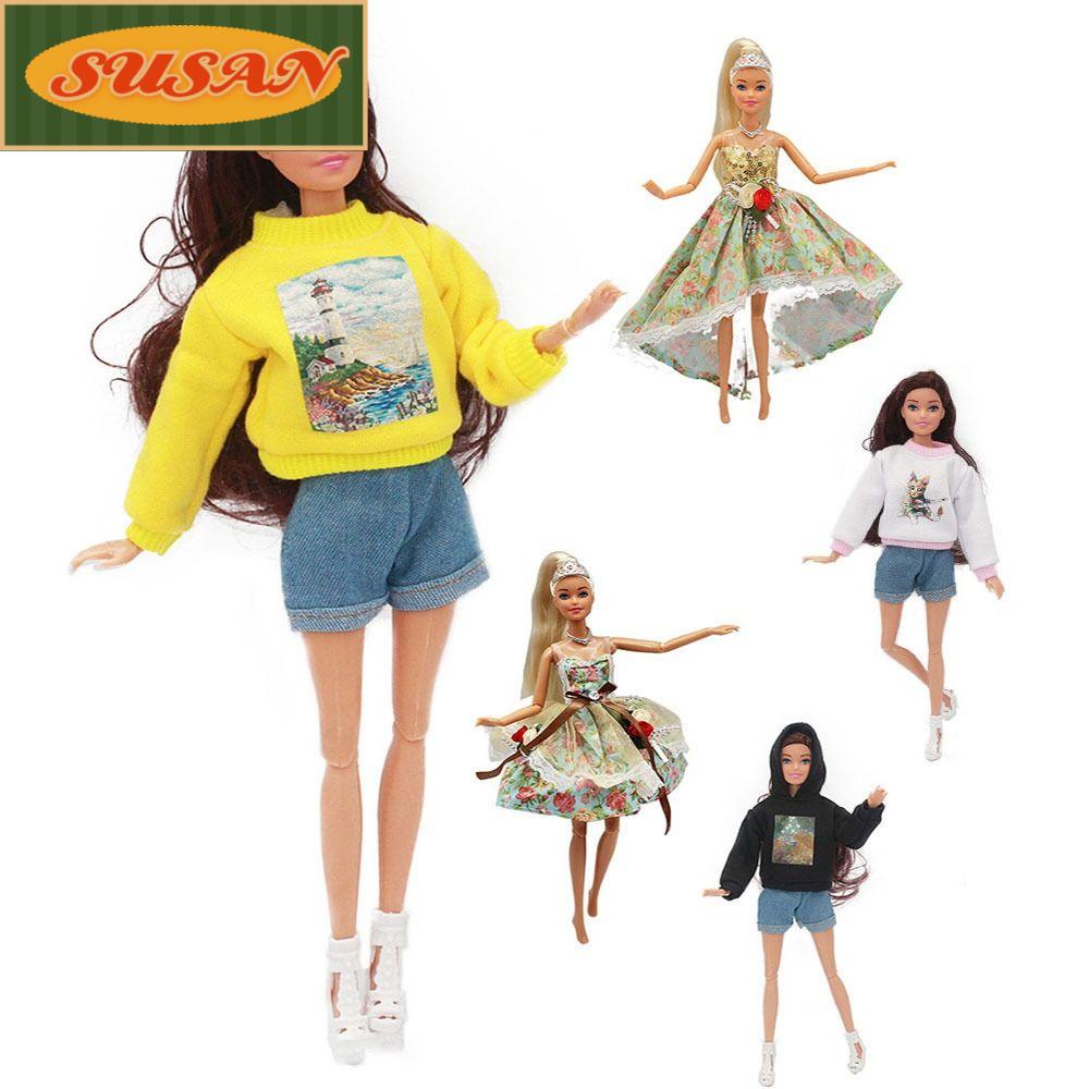 SUSANS 1 Bộ Áo Khoác Jeans Thời Trang Cho Búp Bê Tỉ Lệ 1 / 6