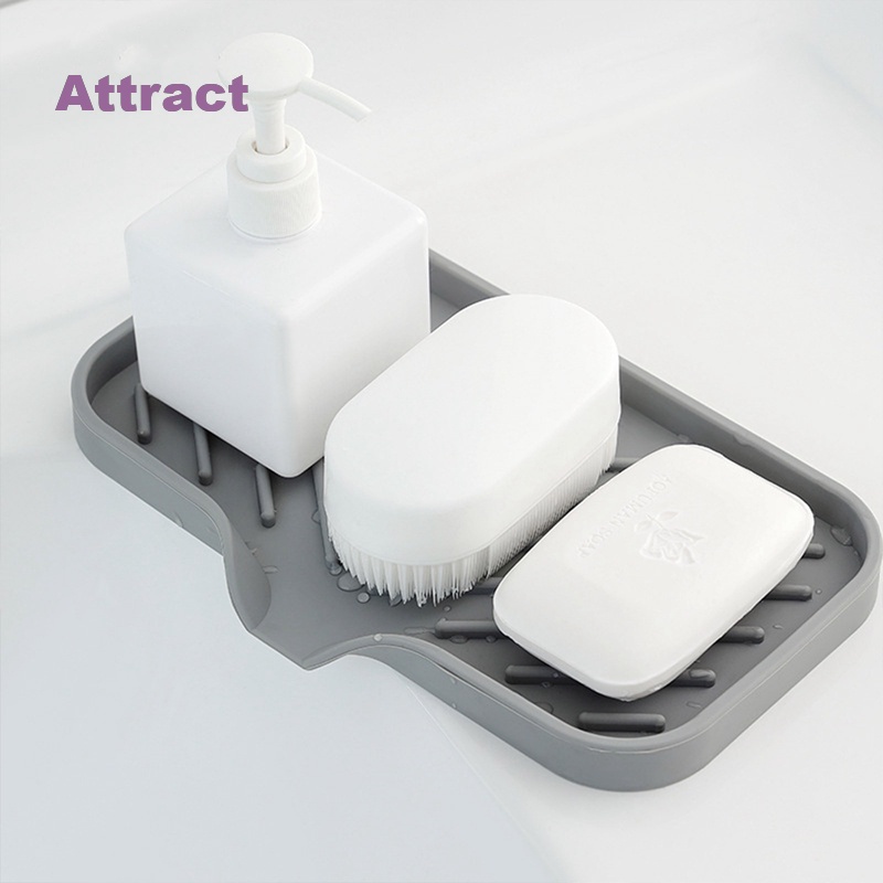 Khay Silicone Đựng Xà Phòng / Mút Rửa Chén Tiện Dụng Cho Nhà Bếp
