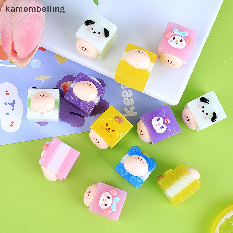 Kamembelling Phụ Kiện Móc Khóa Hình Nhân Vật Sanrio Kuromi Cinnamoroll Pochacco Bằng Resin Dễ Thương