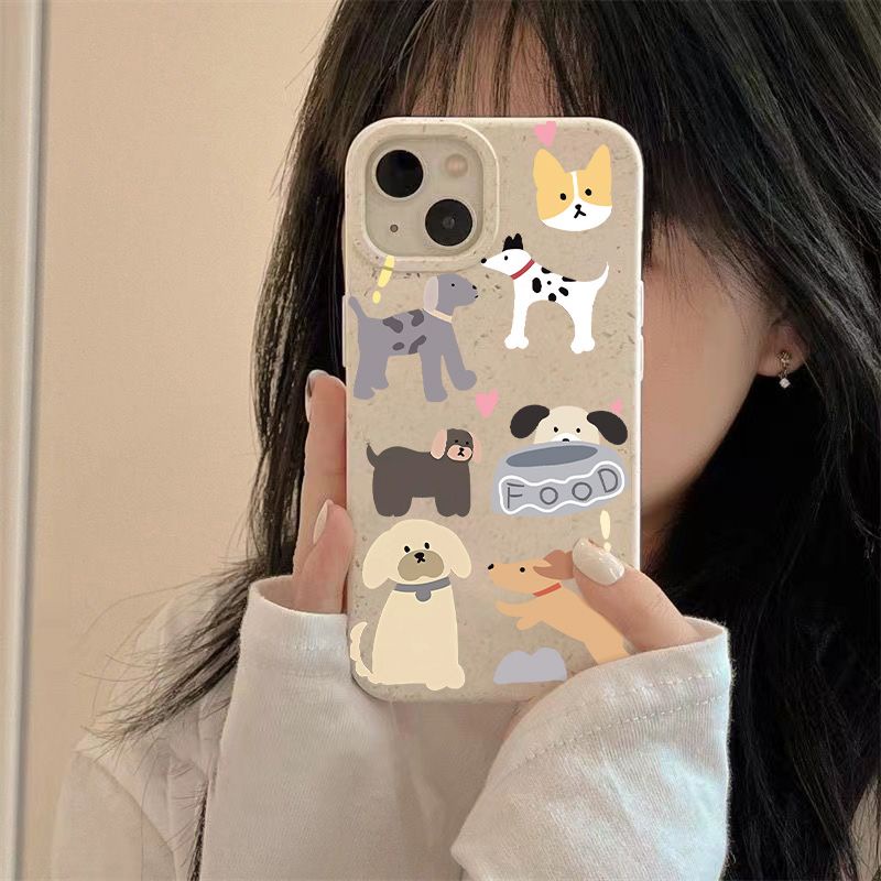 Ốp Điện Thoại Mềm Chống Sốc In Hình Chú Cún Đơn Giản Cho Iphone 11 12 14Promax 137 8 PRDI