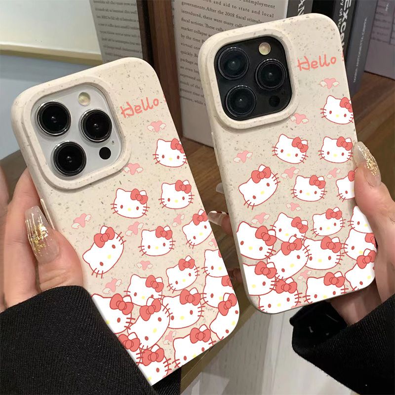 Ốp Điện Thoại Dẻo Họa Tiết Hoạt Hình Mèo Kitty Dễ Thương Chống Sốc Cho iPhone1213 Avatar 117 max14pro8 Apple plus T4AS 117