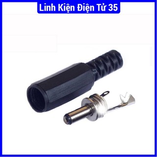 Đầu Jack DC 3.5x1.5mm - đực, màu đen
