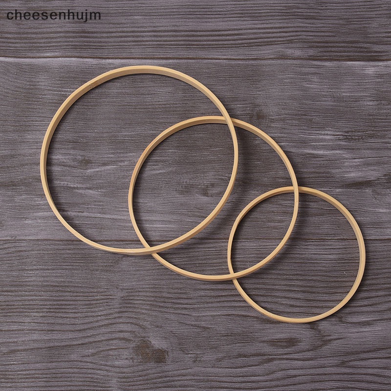 Khung Thêu Tranh Chữ Thập Hình Tròn Bằng Gỗ Tre DIY