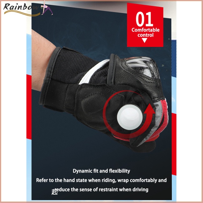 1 Đôi Găng Tay Lái Xe Chống Gió Chống Rơi Hấp Thụ Sốc Thoáng Khí