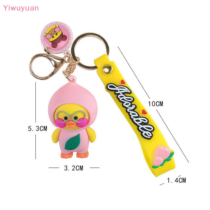 &lt; Yiwuyuan &gt; Móc Chìa Khóa Hình Vịt Trái Cây Vui Nhộn Dễ Thương Thời Trang Sáng Tạo Trang Trí Túi Xách Đặc Biệt Thích Hợp Làm Quà Tặ