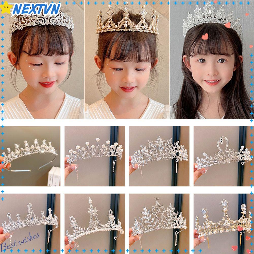 Vương Miện Công Chúa Đính Pha Lê Xinh Xắn Cho Bé Gái