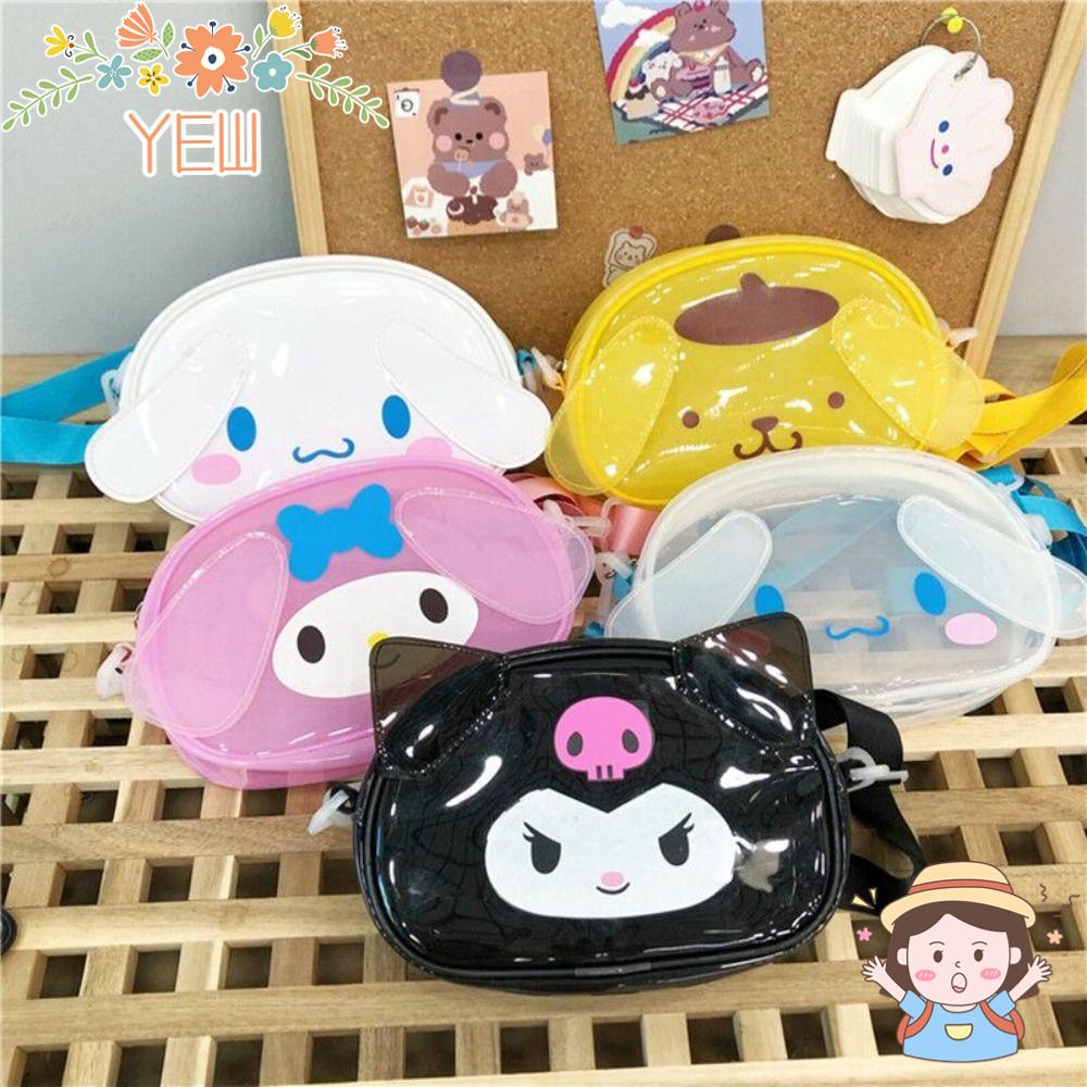 Ba Lô Đeo Vai Bằng PVC In Hoạt Hình Cún Kuromi Melody Kiểu Hàn Quốc Dễ Thương Cho Nữ