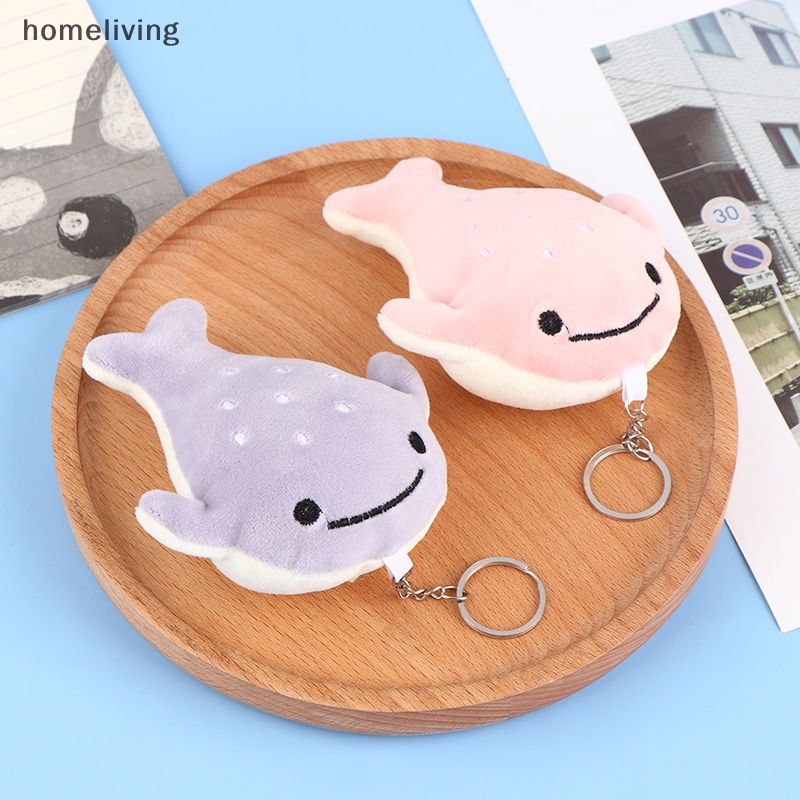 Set 2 Móc Khóa Hình Cá Mập Nhồi Bông Dễ Thương