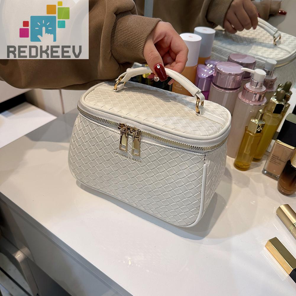 Túi Đựng Mỹ Phẩm Da PU Sức Chứa Lớn Tiện Dụng Cho Nữ