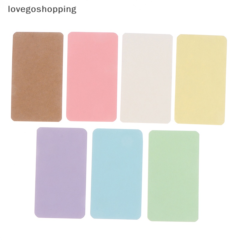 Set 100 Tấm Thẻ Ghi Chú / Lời Nhắn 4.5 * 8cm Tiện Dụng