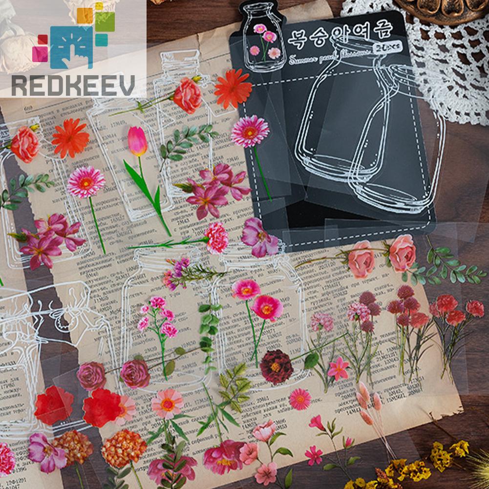 Sticker Dán Trang Trí Nhật Ký / Scrapbook Bằng PVC Phong Cách Vintage Dễ Thương