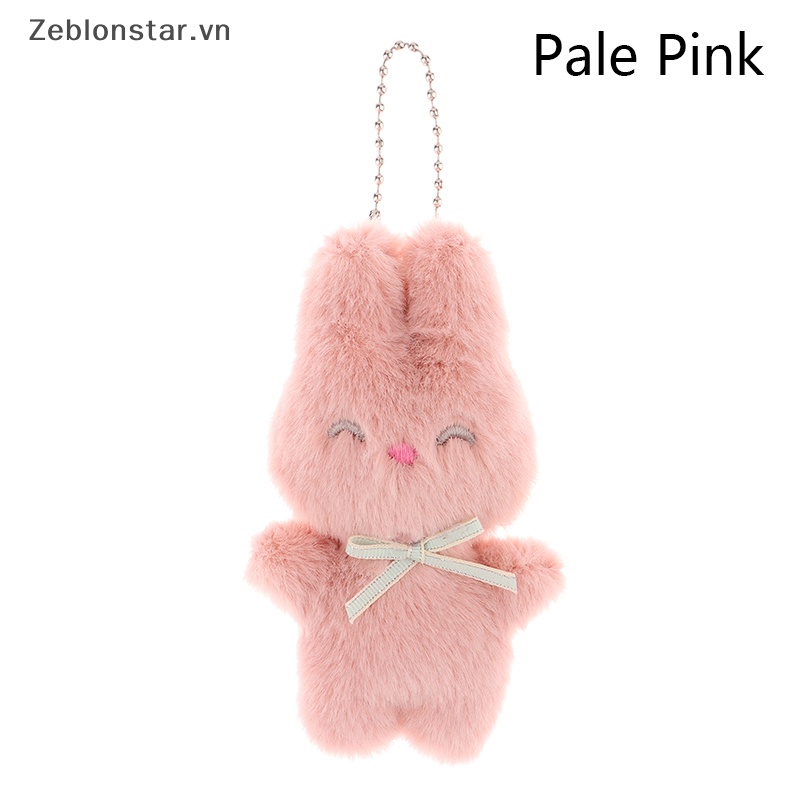Móc Khóa Hình Thỏ Nhồi Bông Mềm Mại Dễ Thương