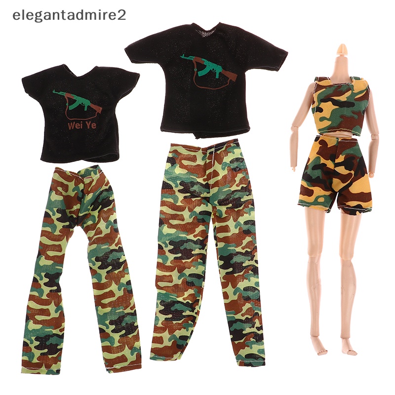 Bộ Đồ Họa Tiết Rằn Ri Cho Búp Bê 30cm