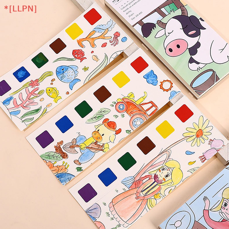 1 Bộ Sách Tô Màu Nước 20 Trang # 1 # Vẽ Graffiti Kèm 1 Bút Chào Mừng Dành Cho Trẻ Em