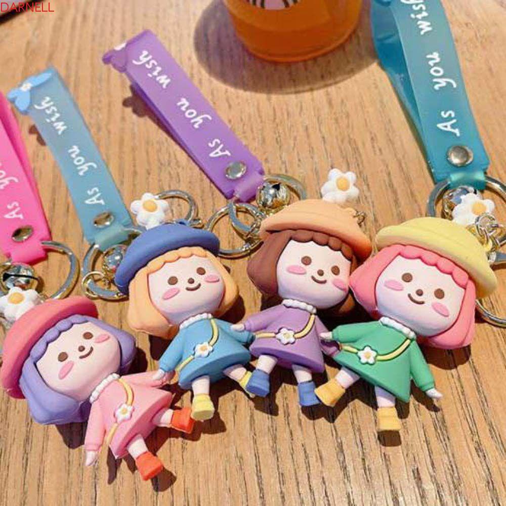 Móc Khóa Hình Búp Bê DARNELL Hat Girl Xinh Xắn