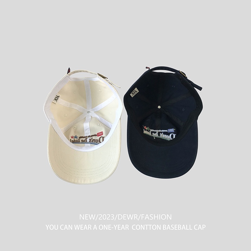 Mũ Lưỡi Trai Mềm Thêu Chữ Phong Cách Hàn Quốc Cho Nam Nữ