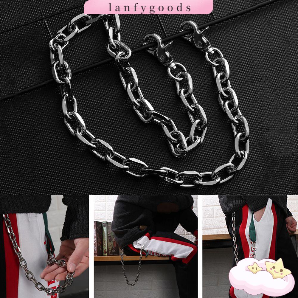 Móc Khóa Gắn Quần Bằng Kim Loại Phong Cách Punk Rock