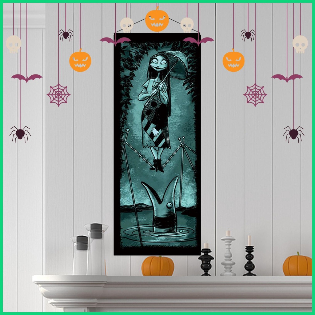 Cờ Treo In Hình Nhân Vật Phim Kinh Dị Chống Nước Tái Sử Dụng Được Cho Tiệc Halloween