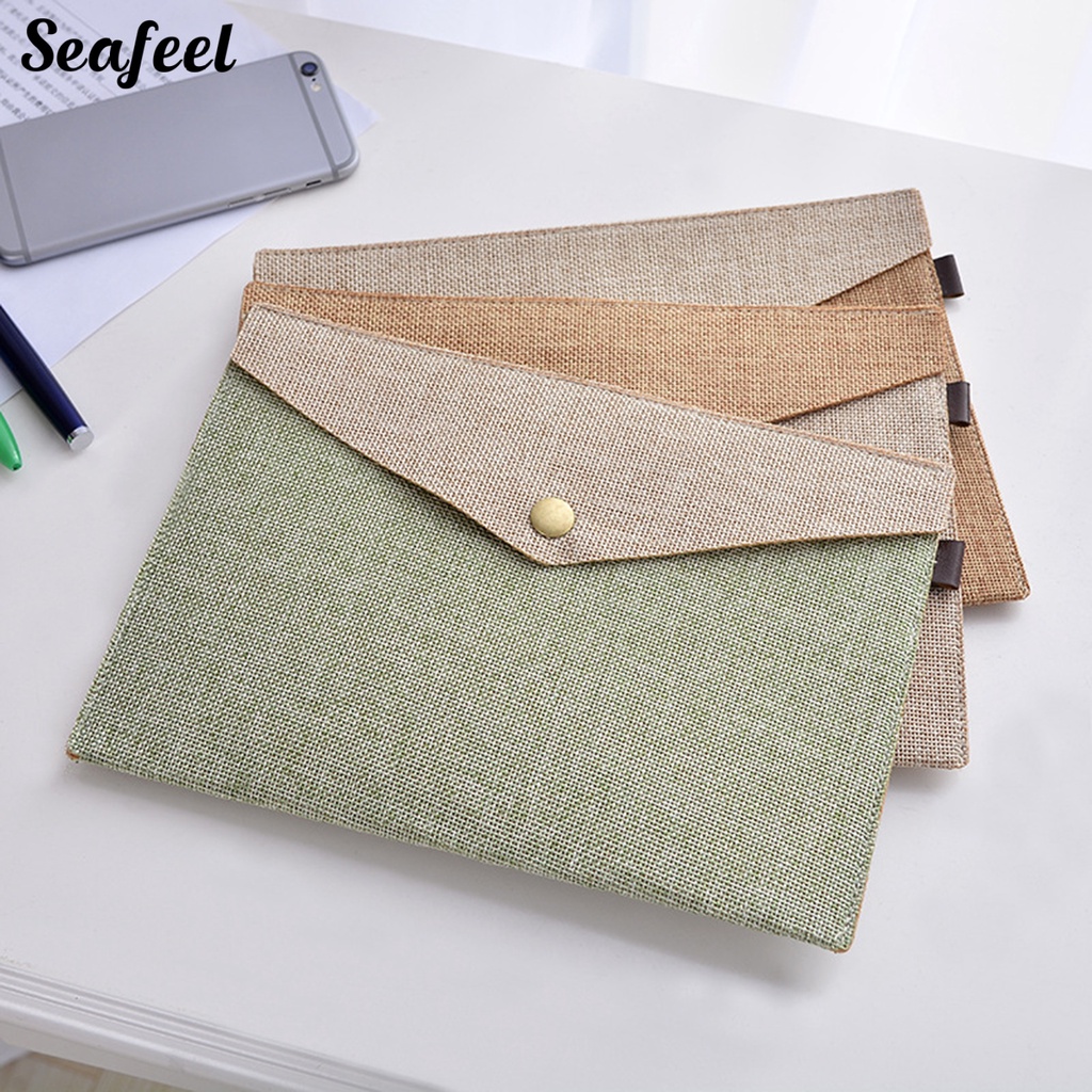 Bìa Đựng Tài Liệu Khổ A4 Có Nút Gài Phong Cách Vintage