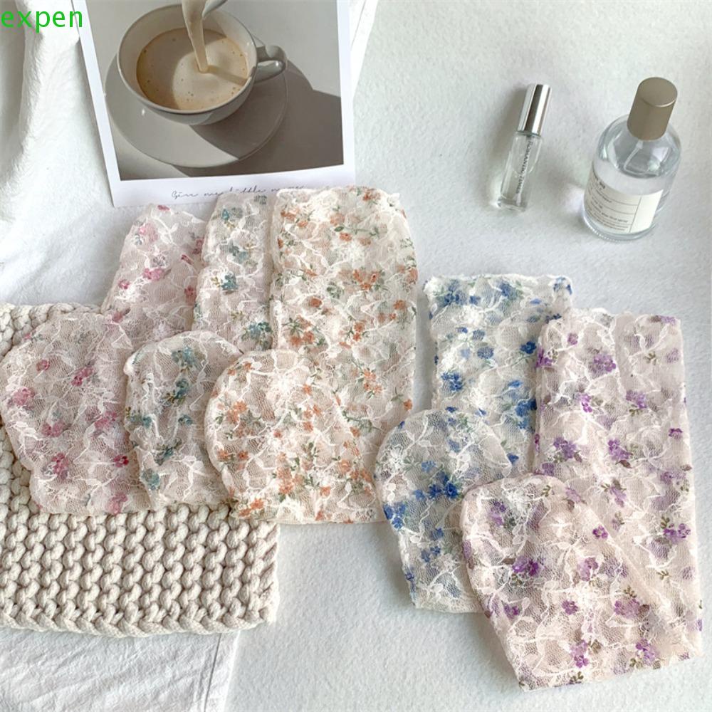 EXPEN Vớ Ren Mỏng Dễ Thương Thấm Hút Mồ Hôi Chống Ma Sát Phong Cách Lolita Công Chúa Hàn Quốc