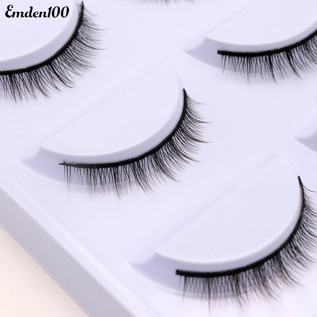 Hộp 5 Cặp Lông Mi Giả Ngắn Tự Nhiên Thoải Mái