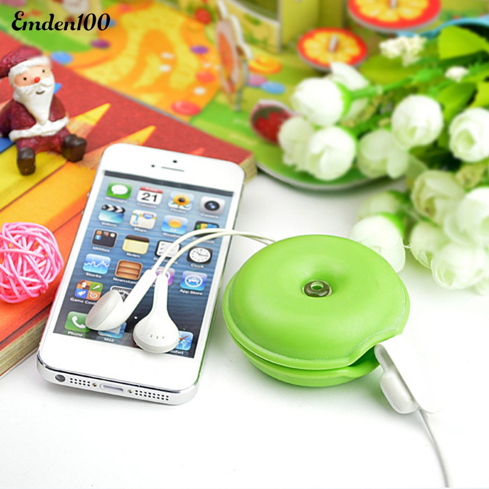 Phụ Kiện Quấn Dây Cáp / Tai Nghe Bằng Cao Su Hình Chú Rùa Dễ Thương