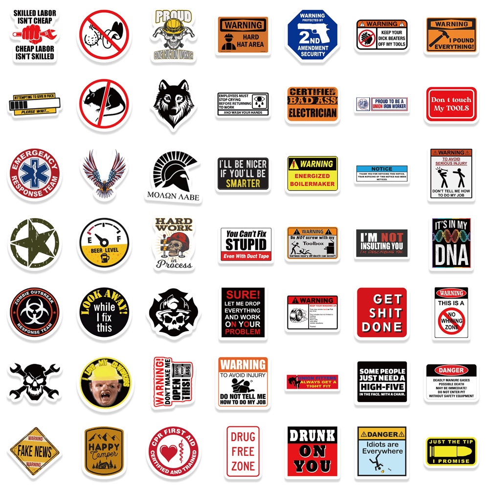 Bộ 98 Miếng Dán Trang Trí Mũ Bảo Hiểm / Ly Nước / Cốc Nước / Mũ Bảo Hiểm Cỡ Nhỏ Họa Tiết Graffiti diy